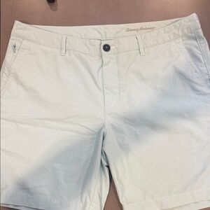 Tommy Bahama Men's Sage Green Flat Front Shorts